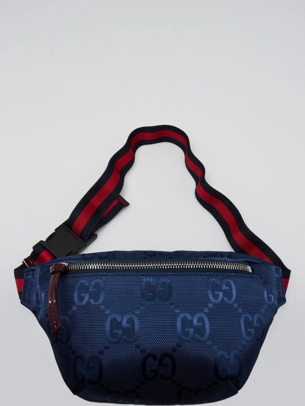 Gucci Blue GG Nylon Children's Small Belt Bag - Picture 2 of 11